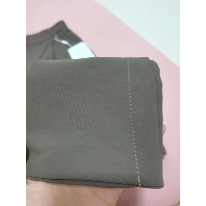 Quần Vải Nâu Tây Size XXS XS Dáng Dài Màu Nâu Tây Siêu Hack Dáng Cho Các Chị Em Nấm