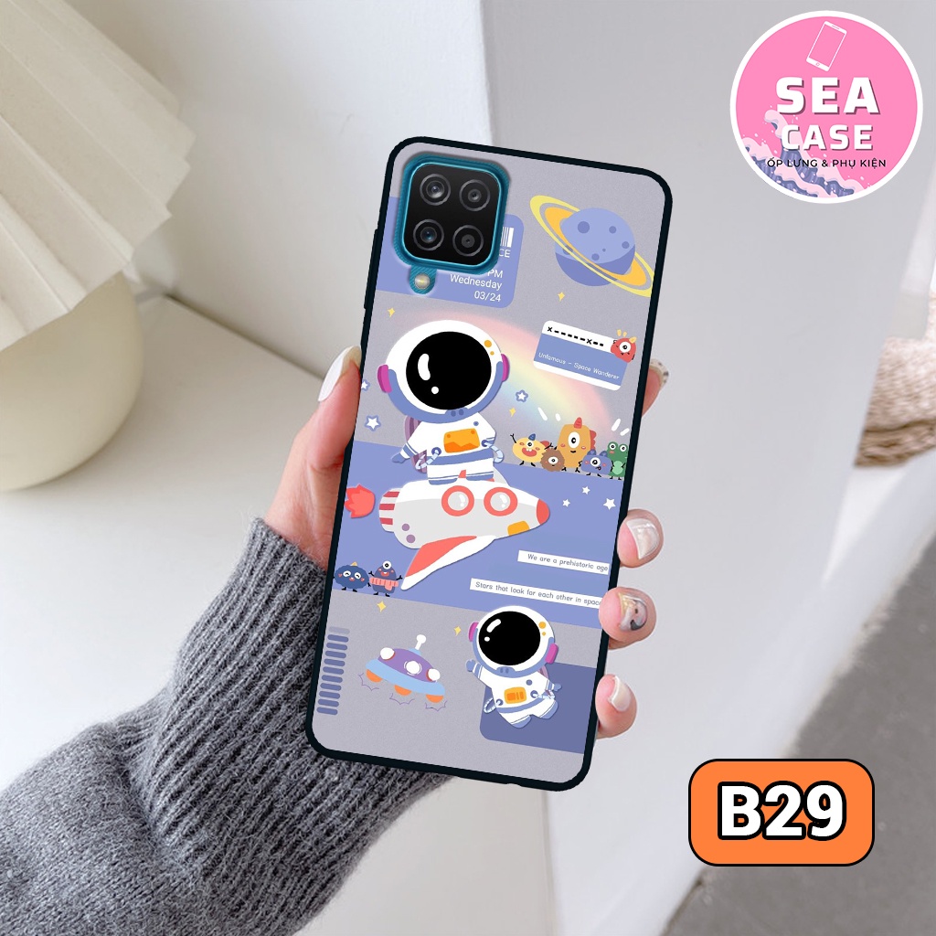 Ốp lưng Samsung A12 - M12 - A22 4G - M22, ốp nhựa chống trầy,chống va đập hình vũ trụ,hoạt hình,phi hành gia