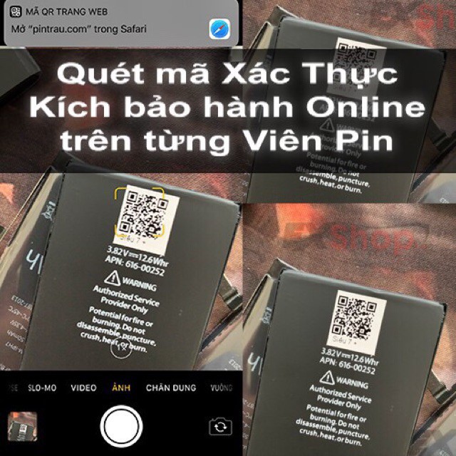 Pin BISON Dung Lượng Chuẩn Cho 5/5s/5se/5c/6/6s/6plus/6splus/7/7plus/8/8plus/X - Pin Con Trâu - ORIO