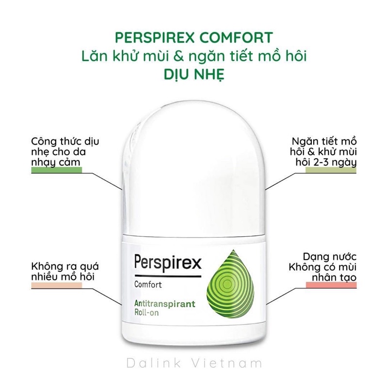 Lăn khử mùi Perspirex cao cấp 20ml [CHÍNH HÃNG]