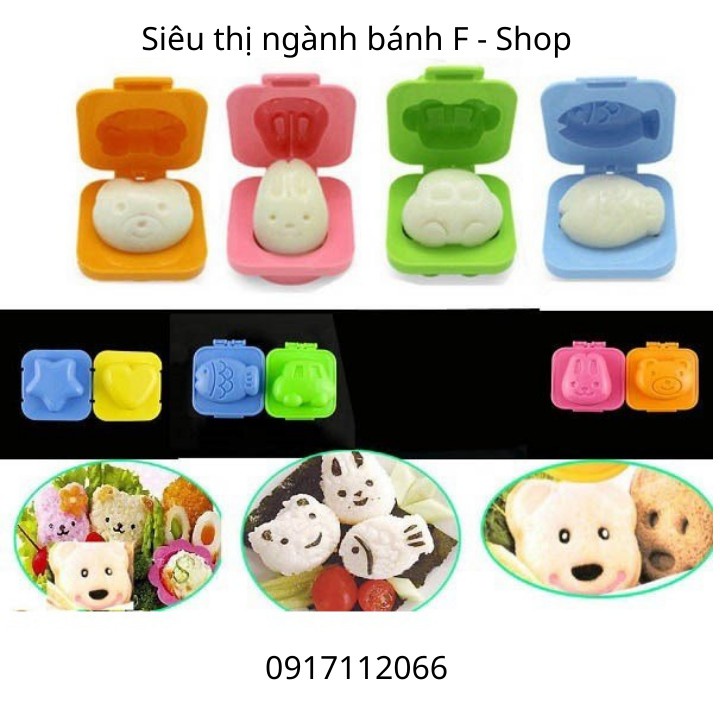 Dụng cụ làm bánh - Khuôn làm đồ ăn dặm cho bé, khuôn Bento