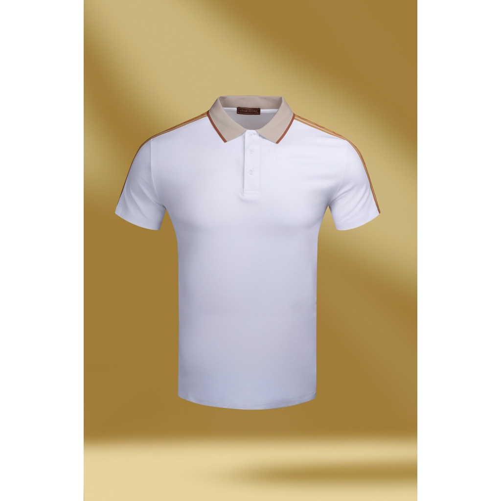 ÁO POLO NAM ADAM STORE TRẮNG ĐÁP VAI AP095