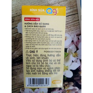 [Sale] Bình sữa Agi 60-120-240ml cho bé