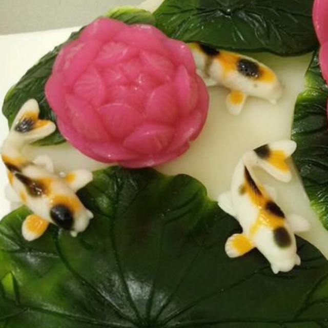 Khuôn rau câu silicon 4D Búp sen Mã SG1206