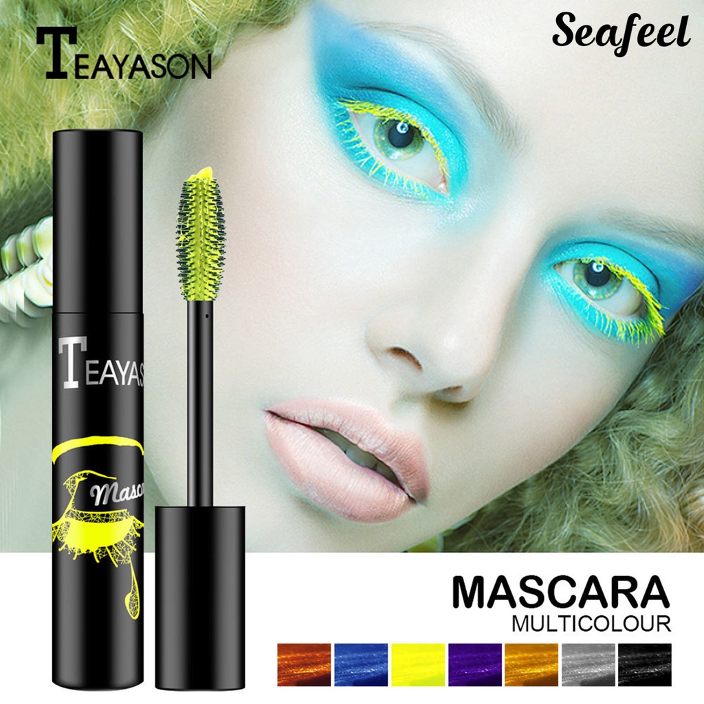 (Hàng Mới Về) Mascara Sợi Tổng Hợp Nhanh Khô Màu Sắc Cầu Vồng 3d 5g