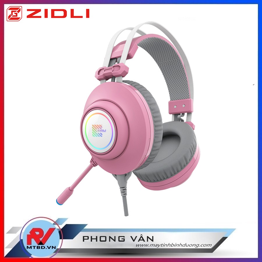 Tai nghe Zidli Score SH320V Pink (7.1, USB, RGB)