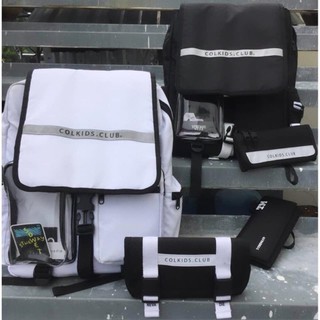 (FREE SHIP 50K)  BALO COLKIDS   PHẢN QUANG  ( TRẮNG/ĐEN )