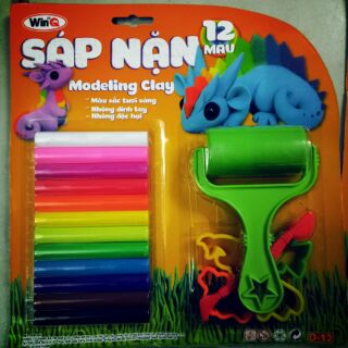 Đất nặn 12 màu có khuôn Việt Nam