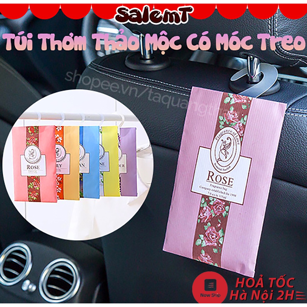 Túi Thơm Thảo Mộc Treo Phòng, Tủ Quần Áo, Giày Dép, Xe Hơi 6 Mùi Giúp Kháng Khuẩn Khử Mùi