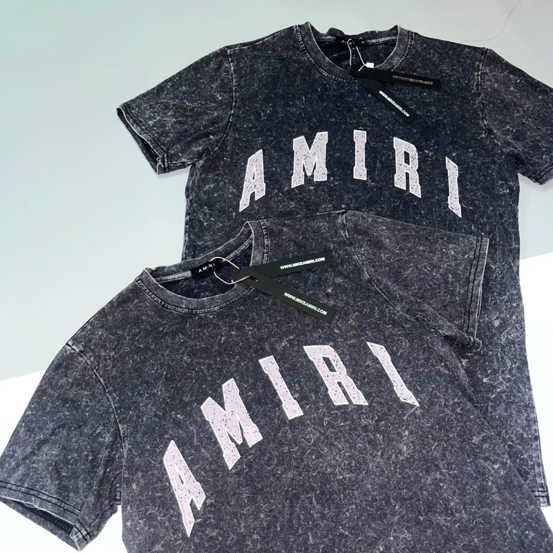 ÁO PHÔNG NAM AMIRY HOẠ TIẾT LOANG RÁCH NHẸ Ở VAI