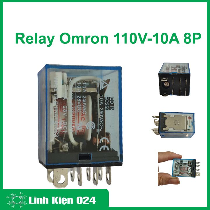 Relay trung gian Omron 110V 10A 8 chân (8P)