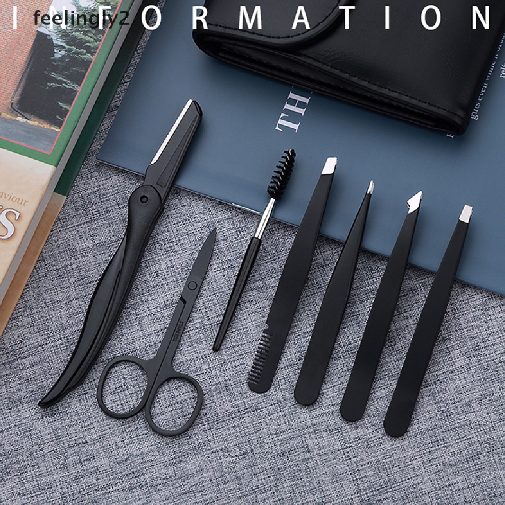 [Hàng mới về] Set 7 nhíp nhổ lông mày chuyên nghiệp bằng thép không gỉ