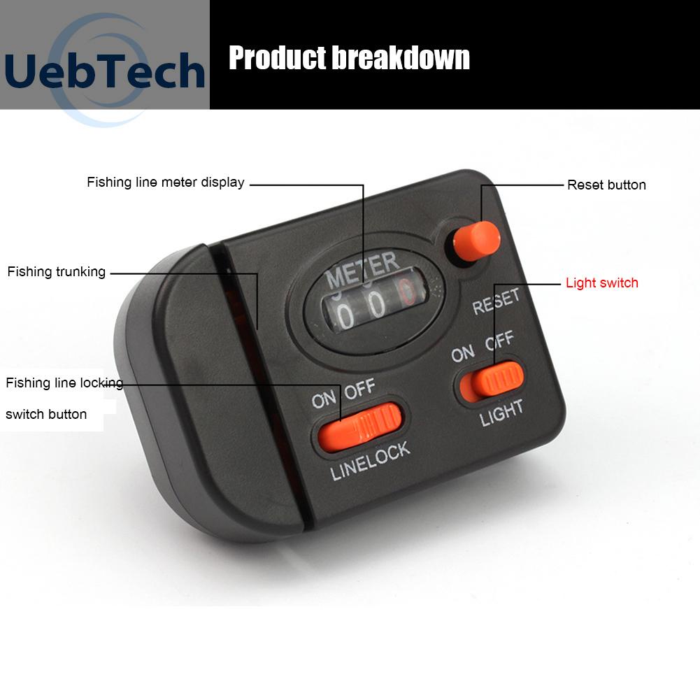 Đồng Hồ Đo Độ Sâu Dây Câu Cá Uebtech 99.9m