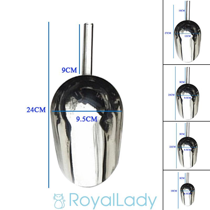 Muỗng xúc đá/ bột/ đường bằng kim loại đa năng tiện dụng kích thước 8/ 9/ 10/ 11 inch