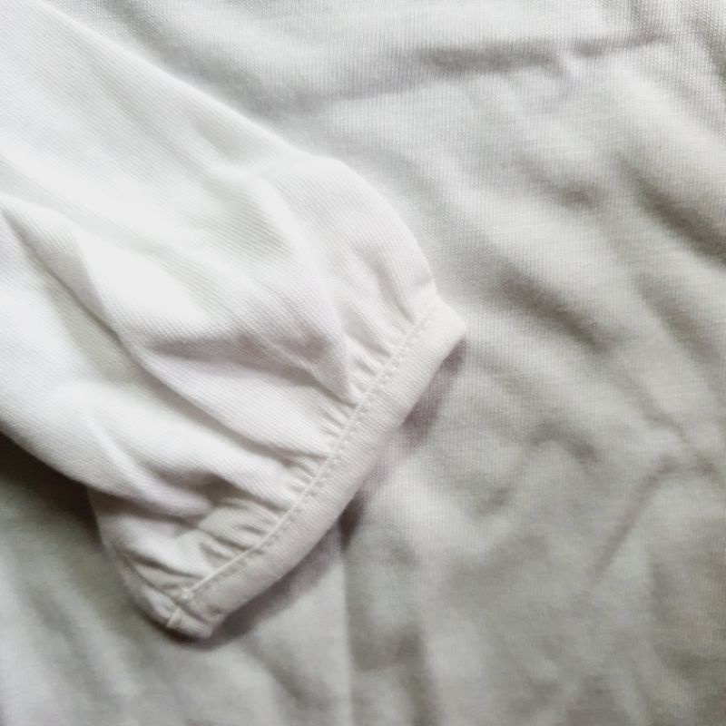 [120-140] Áo trắng cotton dài tay thu đông đi học cho bé gái xuất Hàn xịn
