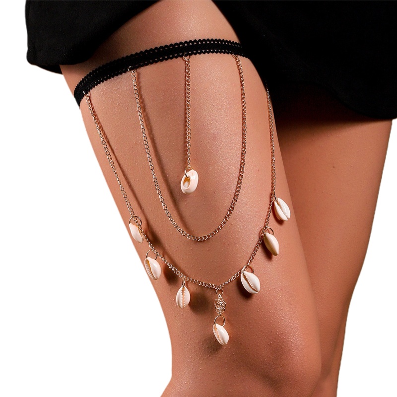 Vòng Đeo Đùi Nhiều Lớp Phong Cách Harajuku Quyến Rũ Cho Nữ