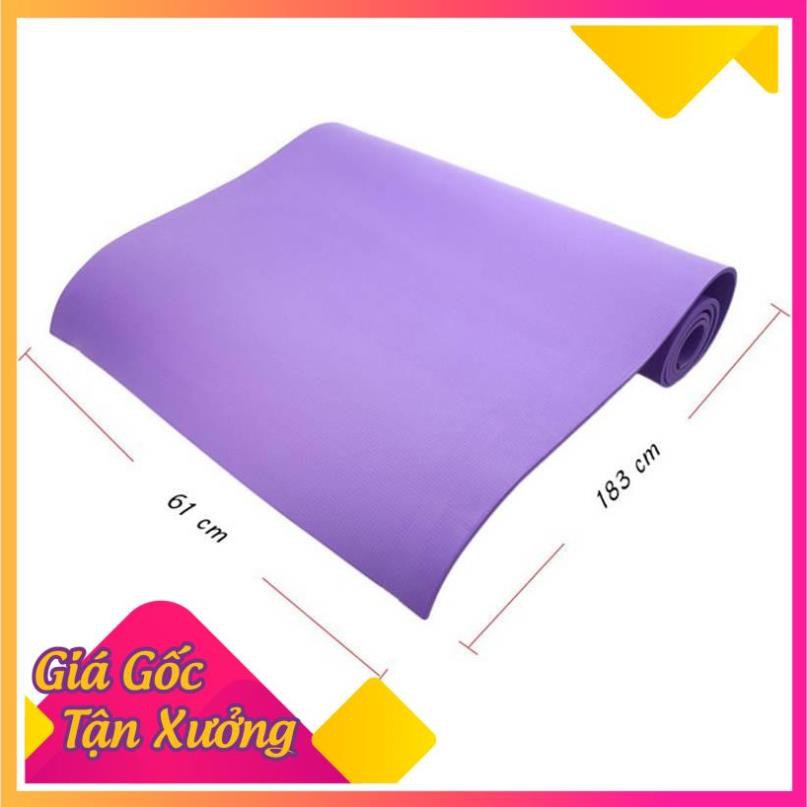 [Giá sỉ] Thảm Tập Yoga PVC 173x61x0,3 Cm Cao Cấp