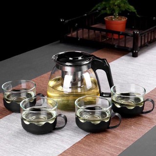 Bộ tách trà thuỷ tinh 5 món