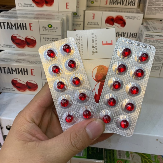 vitamin E dạng vỉ 24 viên