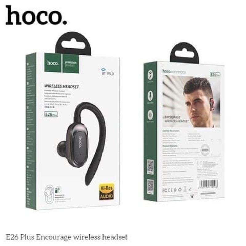 FREESHIP-CHÍNH HÃNG ✔Tai nghe BLUETOOTH Không dây 4.2 Hoco E26 Plus SPLENDOUR/E36-Có MIC-Tai nghe 1 Bên tai-Tai nghe đơn