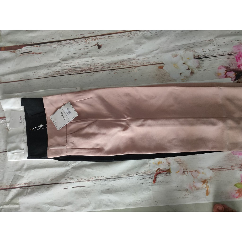 Quần nữ culottes ống rộng dài cạp cao 7 phân 2 khuy chất tuyết mưa