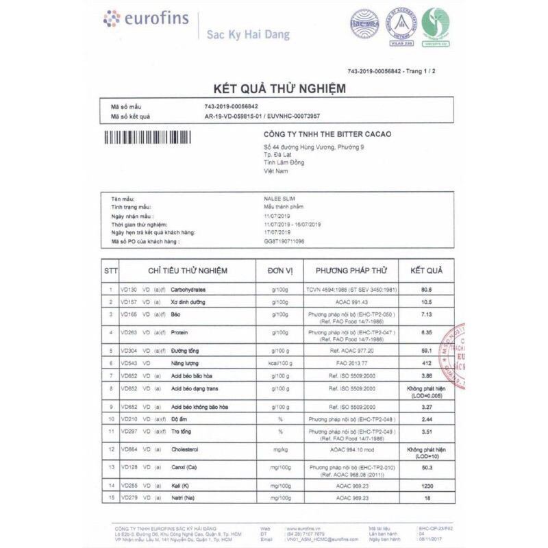 Nalee slim- ca cao giảm cân hộp 20g | BigBuy360 - bigbuy360.vn