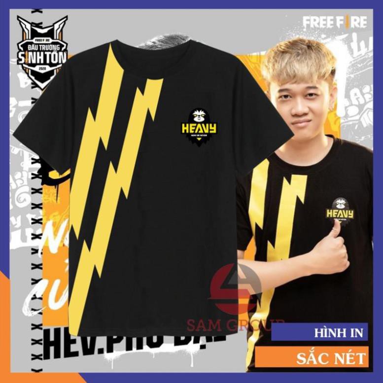 Áo heavy free fire màu đen in 3D mẫu mới 2020 /uy tín chất lượng