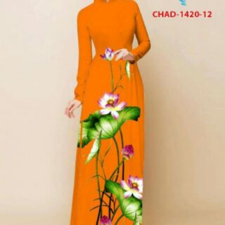 Áo dài hoa sen