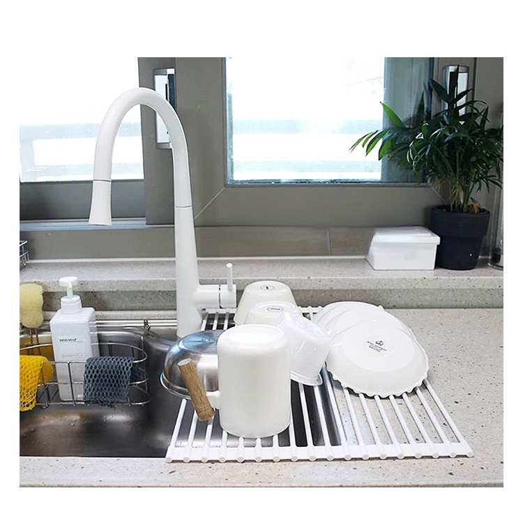HERA Giá Phơi Khô Bát Đĩa Gấp Gọn Được Bằng Silicone Tiện Lợi