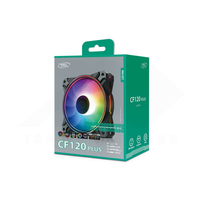 [Mã ELTECHZONE giảm 5% đơn 500K] Quạt Case Deepcool CF-120Plus RGB 3 In 1 (3 cái)