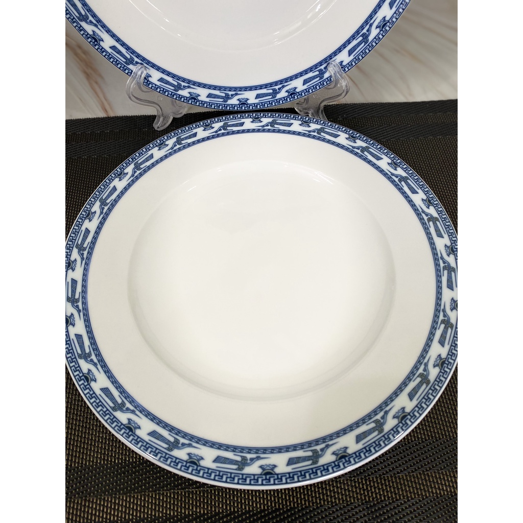 Đĩa Tròn Chim Hạc Cao Cấp Minh Long Chính Hãng, Dĩa Họa Tiết Chim Hạt Minh Long Loại 1