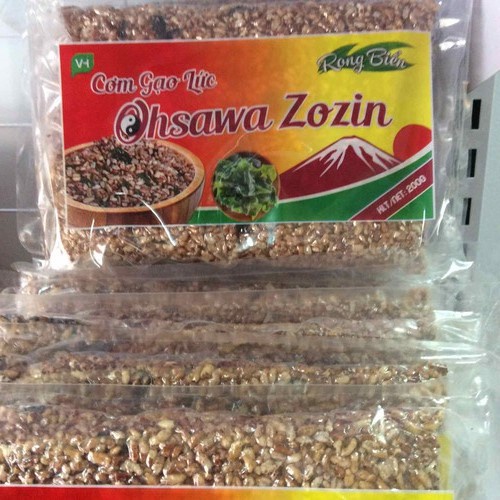 Combo 10 gói cơm gạo lứt rong biển OHSAWA ZOZIN ( gói 200gr ) - Ăn vặt giảm cân không lo béo 100% từ gạo lứt