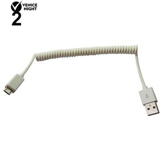 *3ft 1m Spring Coiled USB 2.0 Male to Micro USB 5 Pin Data Sync Charger Cable