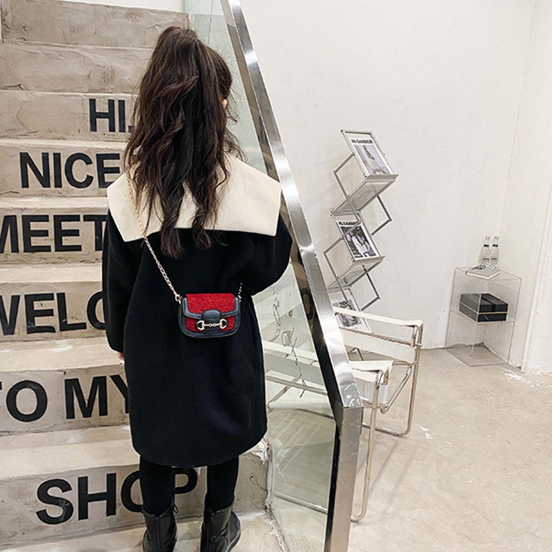 Túi Lông Cừu Nhỏ Xinh Thời Trang Mùa Đông Cho Bé Gái