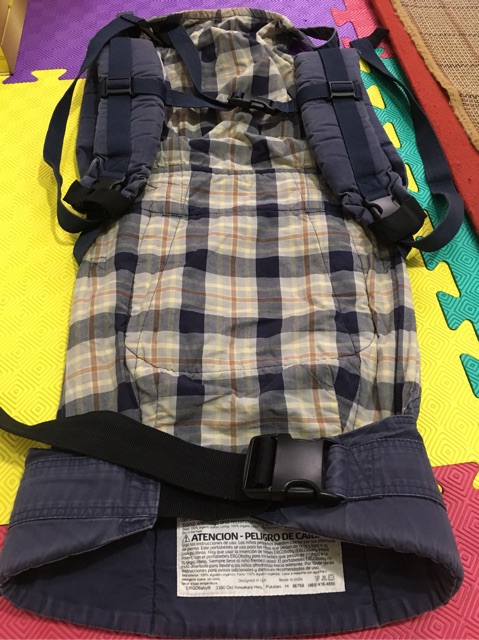 Thanh lý địu trợ lực egro baby màu xanh than sọc địu cũ còn sử dụng tốt nhé cho mẹ và bé an toàn không mỏi mệt an toàn n