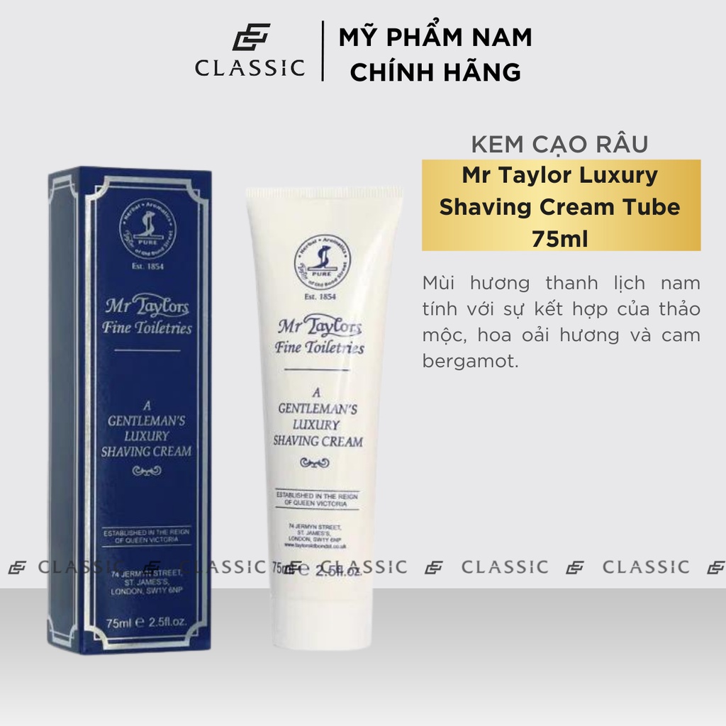 Kem Cạo Râu Taylor of Old Bond Street Shaving Cream Tube 75ml