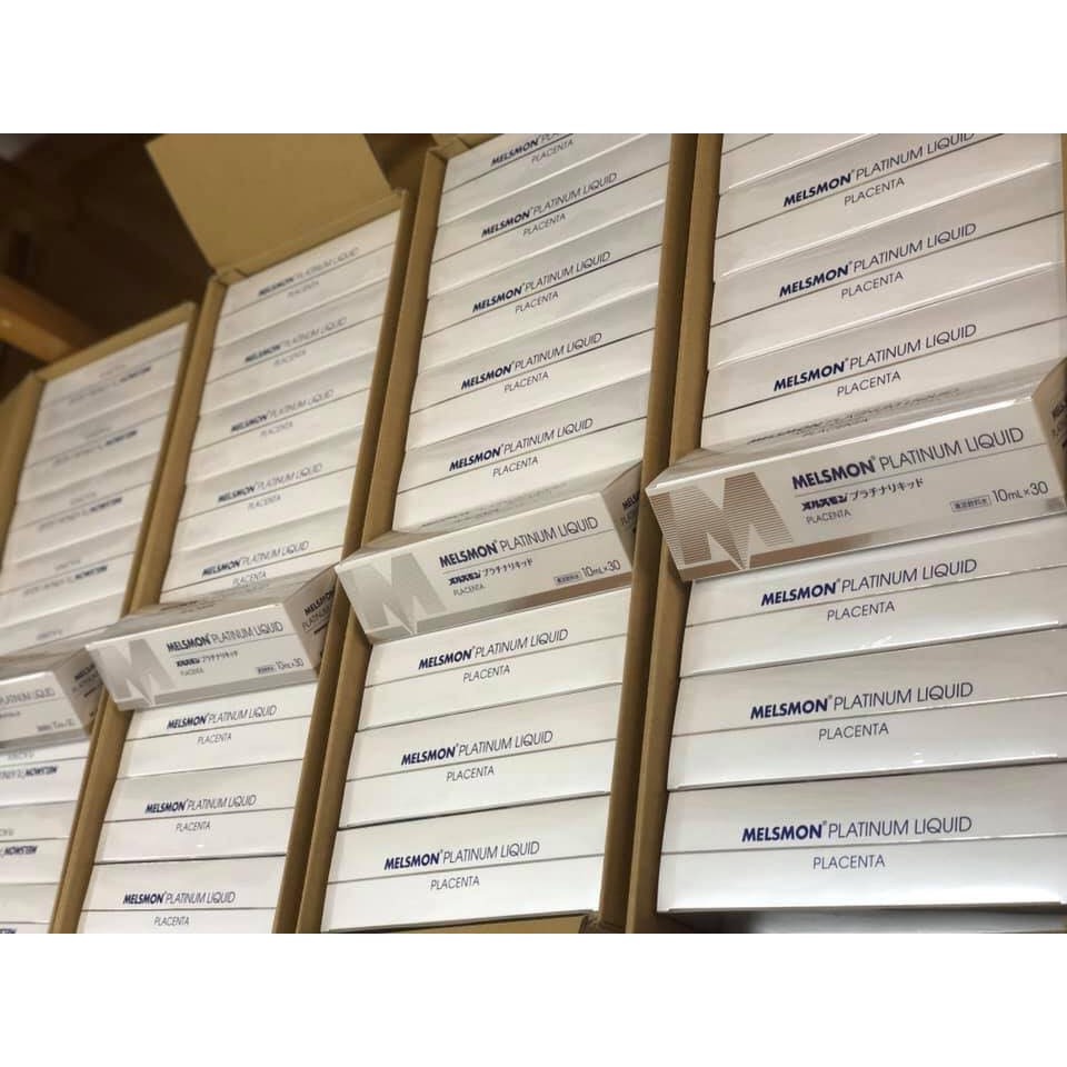 Hộp đựng Nước uống nhau thai ngựa MELSMON PLATIUM LIQUID PLACENTA