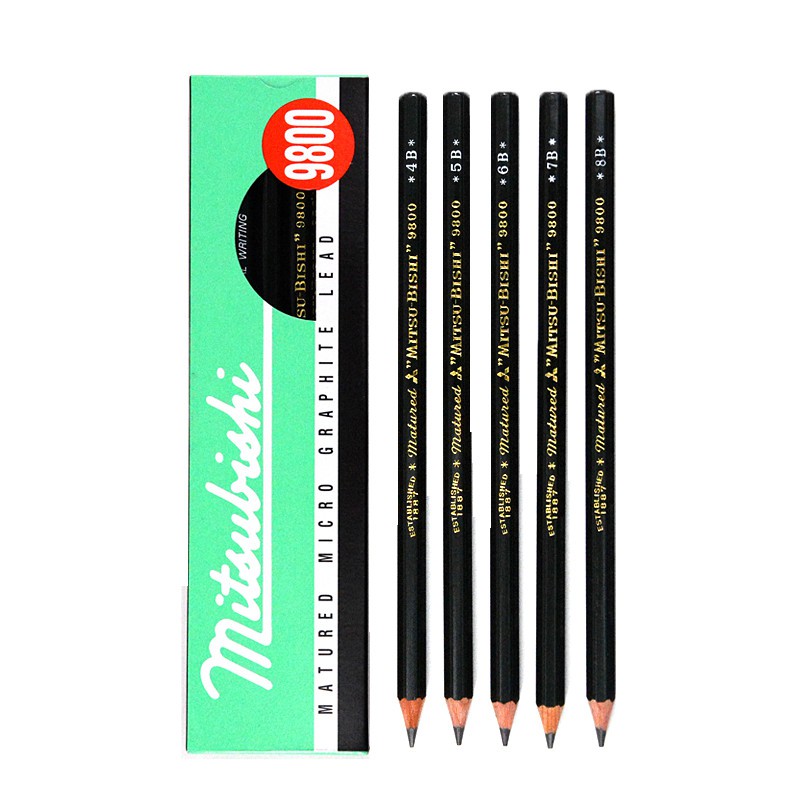Bút chì Matured Mitsubishi 9800 Micro Graphite Lead Pencil