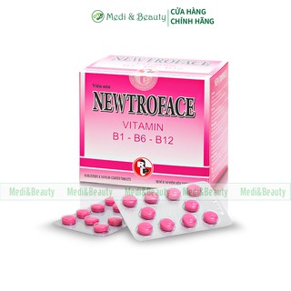 Viên uống Bổ máu,Tăng đề kháng, bổ sung Vitamin B1-B6-B12  NEWTROFACE hộp 100 viên nén