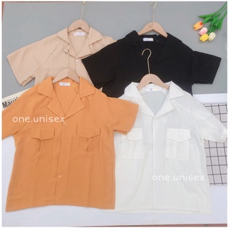 Áo sơ mi nữ cổ vest dáng xuông chất đũi lụa