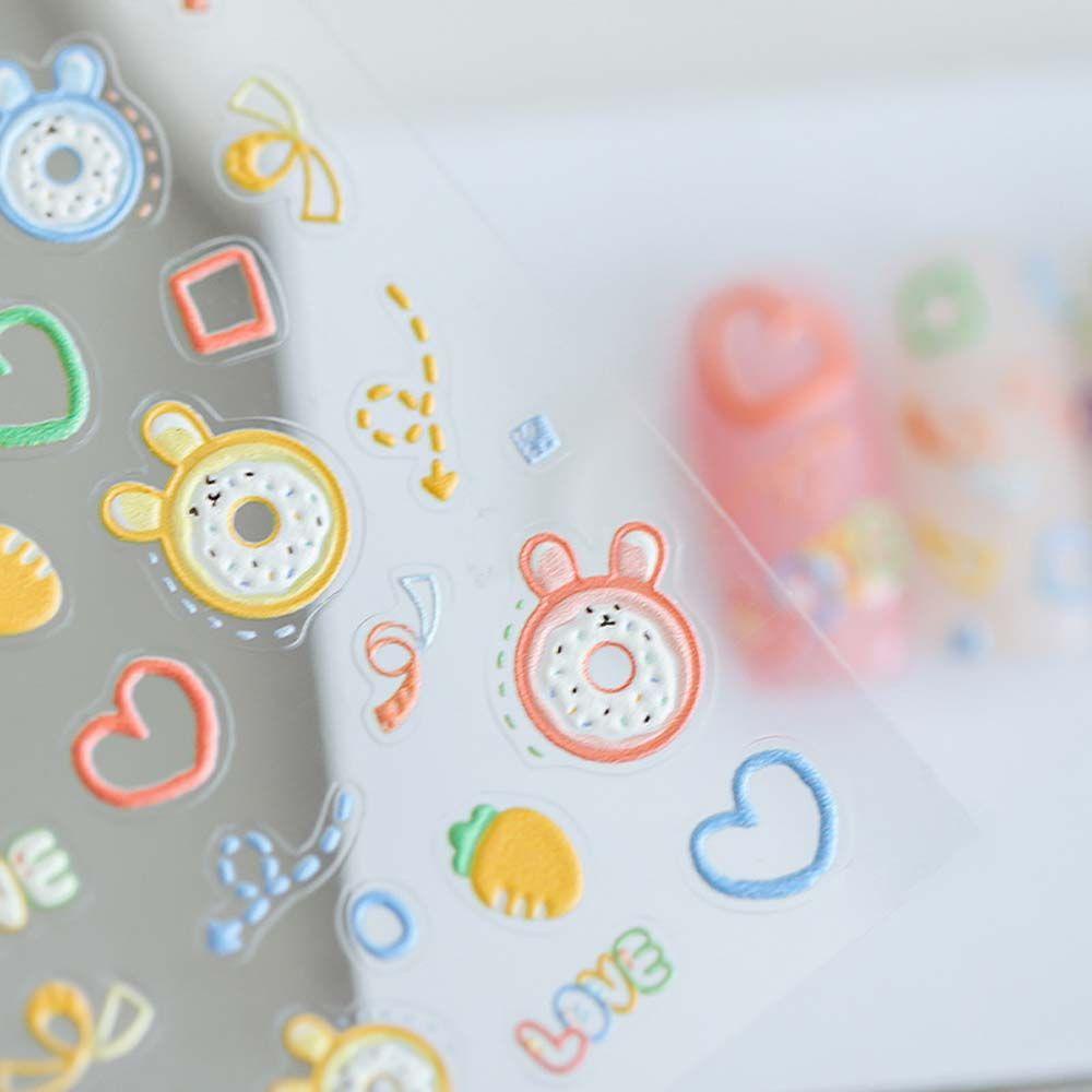 QQMALL Miếng Dán Trang Trí Móng Tay 5D Tự Dính Họa Tiết Công Chúa Thời Trang