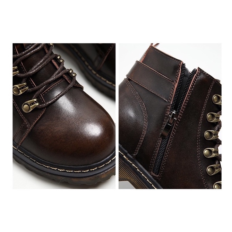 Giày nữ vintage đã bò thật cao cấp handmade