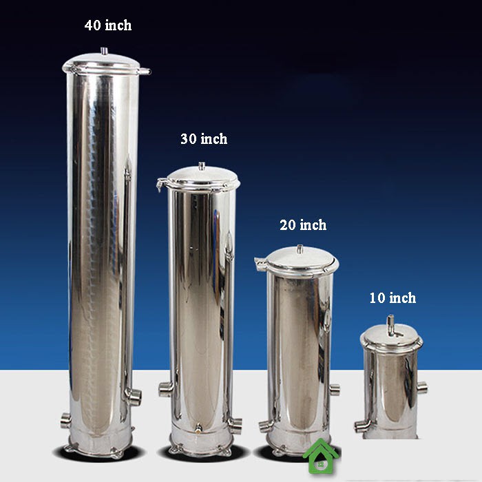 Phin lọc Inox chứa lõi lọc 20inch 30inch 40inch