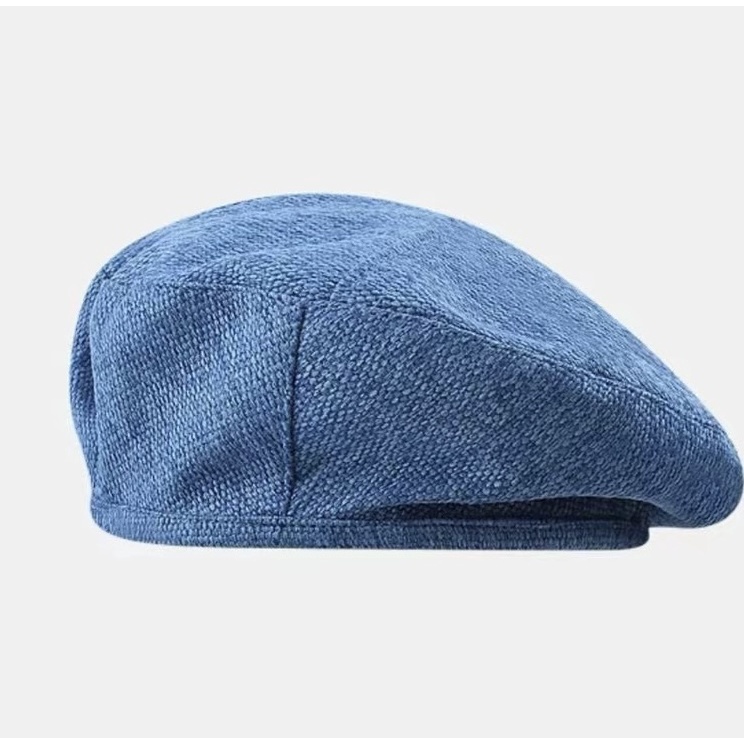 Mũ beret denim Mg STUDIO màu xanh dương