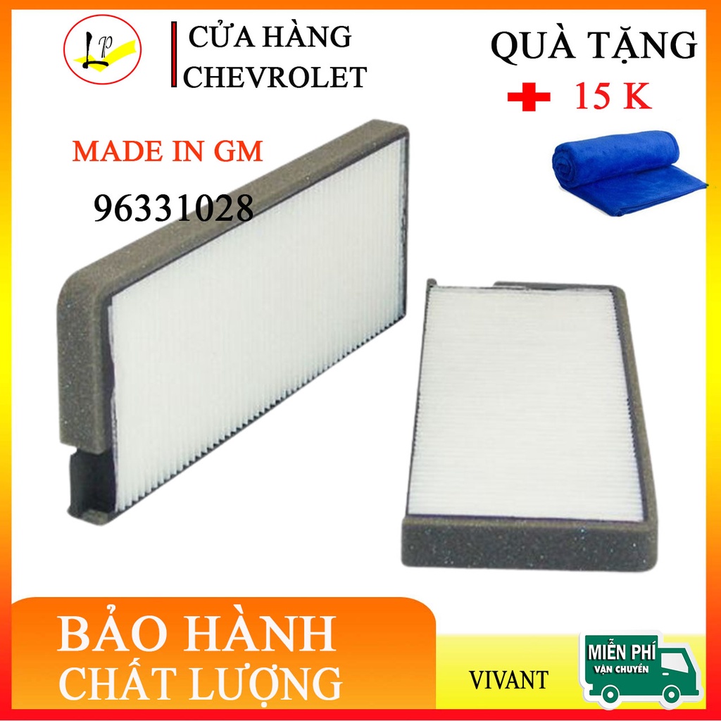 Lọc gió điều hòa xe chevrolet vivant hàng gm mã 96331028| hàng chuẩn xịn - gm - tặng 01 khăn lau ô t