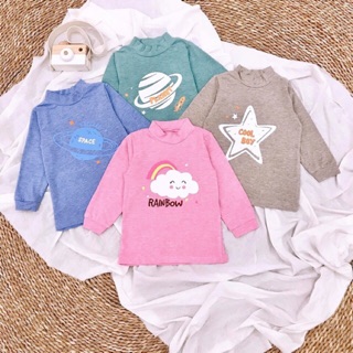 Áo cổ lọ 3p Dokma cho bé 6-36m