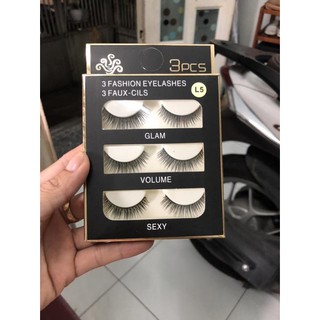 [Hình chụp] 3 cặp lông mi chồn 3D -5 mã