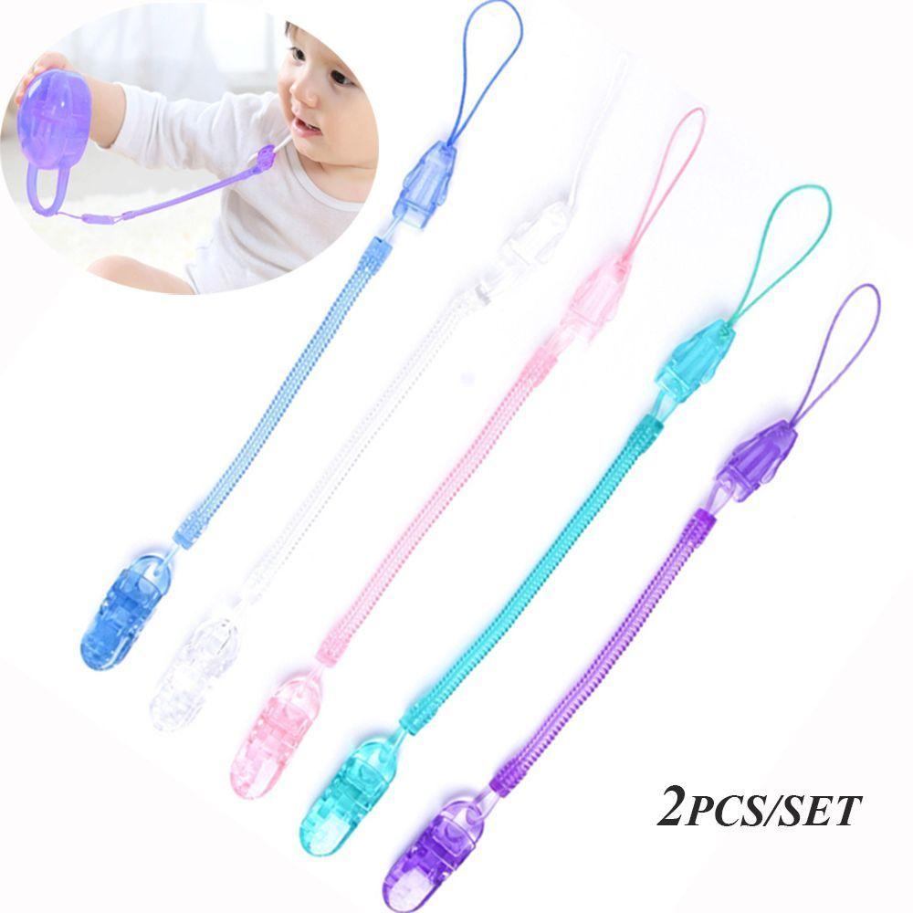 Bộ 2 Dây Lò Xo Kẹp Núm Vú Giả Cho Bé Sơ Sinh