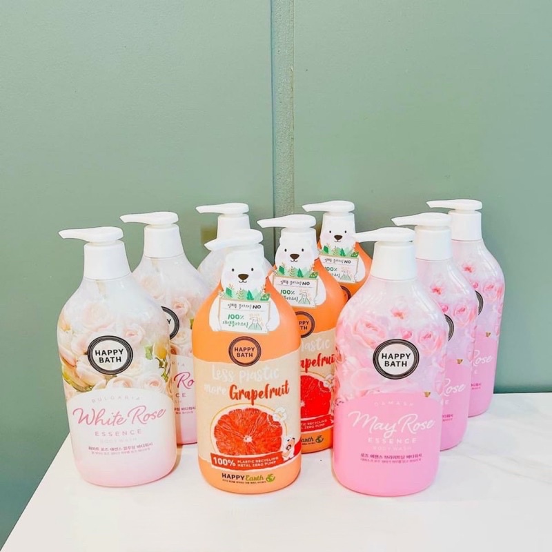 Sữa Tắm Cao Cấp Hàn Quốc Happy Bath Dưỡng Ẩm Thơm Lâu 900ml