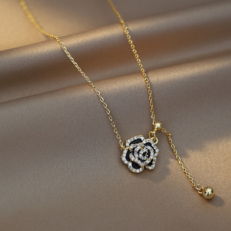 Vòng cổ Hình Hoa Trà Phong Cách Retro Sang Trọng Thời Trang Mùa Hè 2022 Dành Cho Nữ